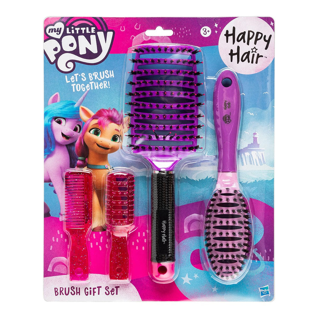 Happy Hair Brush Accessory My Little Pony Gift Set