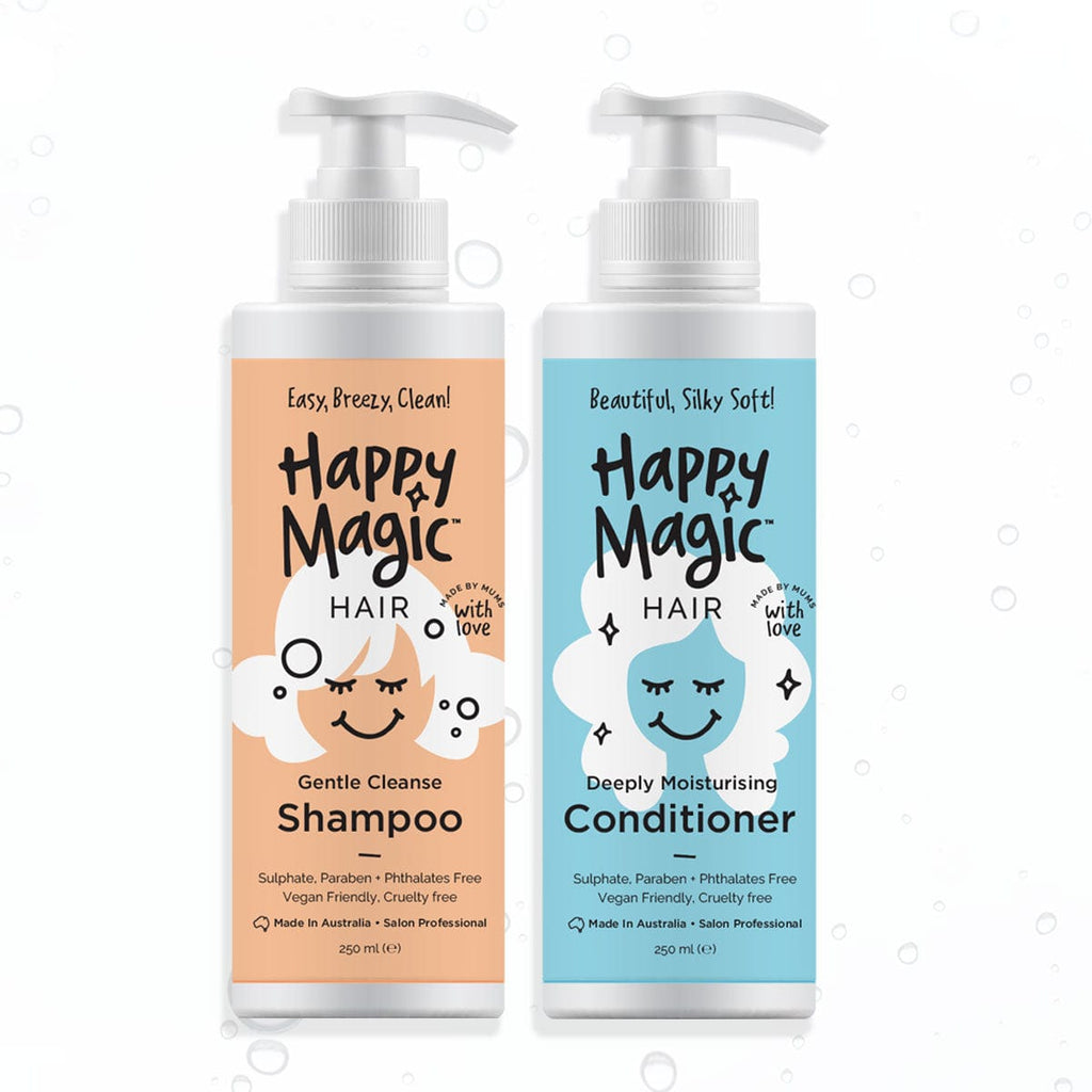 Happy Hair Brush Shampoo & Conditioner Sets Happy Magic Kids 2 Pack