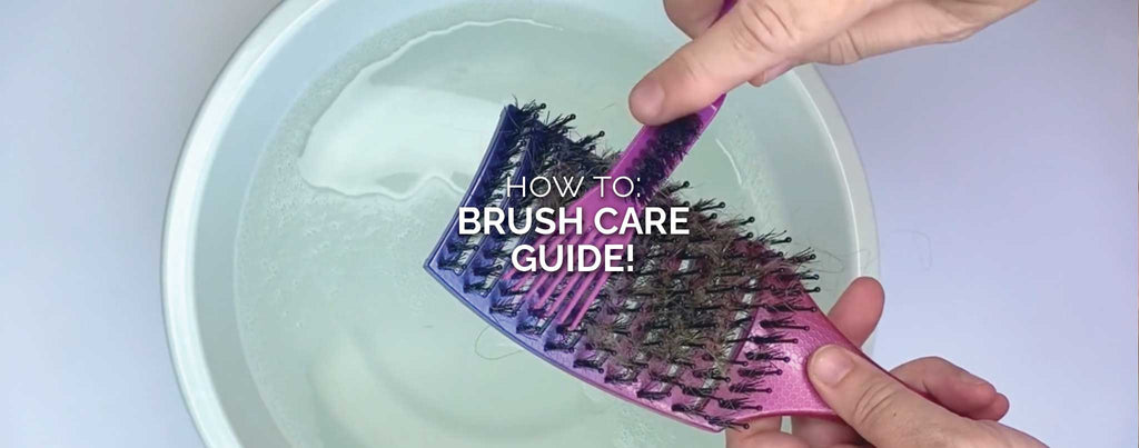 Step-by-Step Brush Care Guide for your monthly hair brush cleaning. 