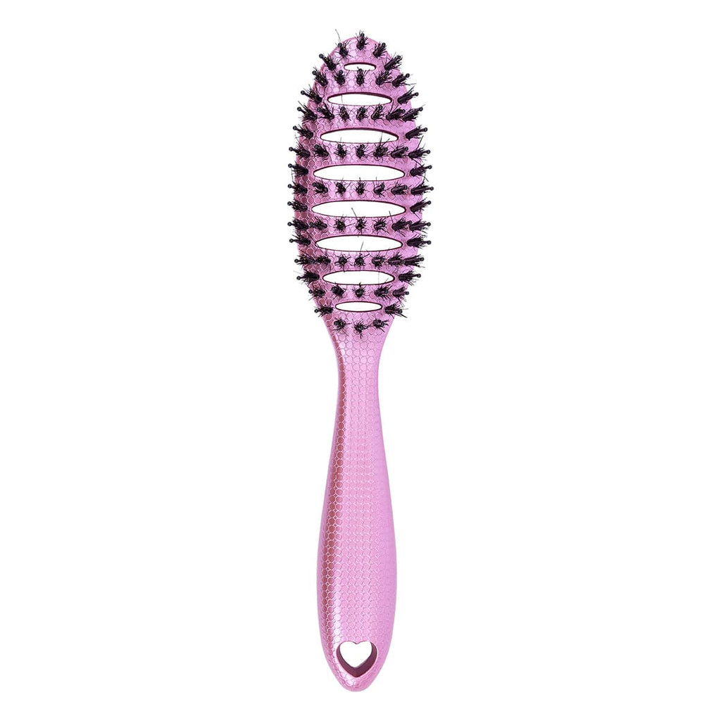 Happy Hair Brush Hair Brush Happy Detangler Mini Brush - Pink