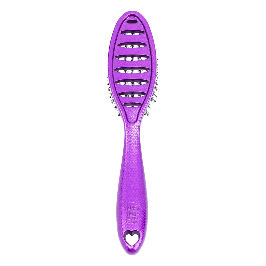 Happy Hair Brush Hair Brush Happy Detangler Mini Brush - Purple