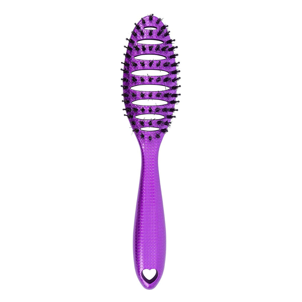 Happy Hair Brush Hair Brush Happy Detangler Mini Brush - Purple