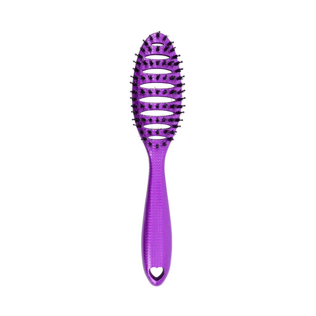 Happy Hair Brush Hair Brush Happy Detangler Mini Brush - Purple