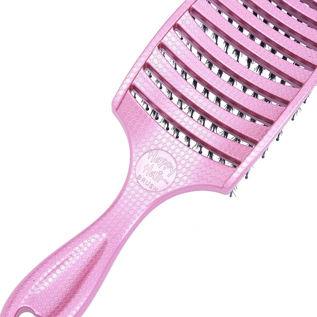 Happy Hair Brush Hair Brush Happy Detangler Paddle Brush - Pink