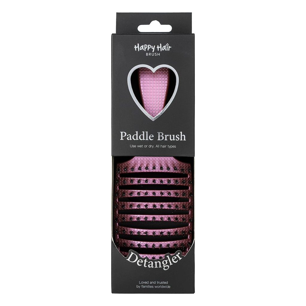 Happy Hair Brush Hair Brush Happy Detangler Paddle Brush - Pink