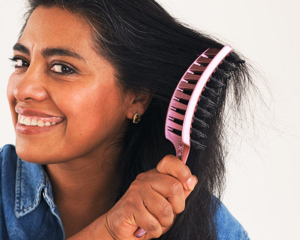Happy Hair Brush Hair Brush Happy Detangler Paddle Brush - Pink