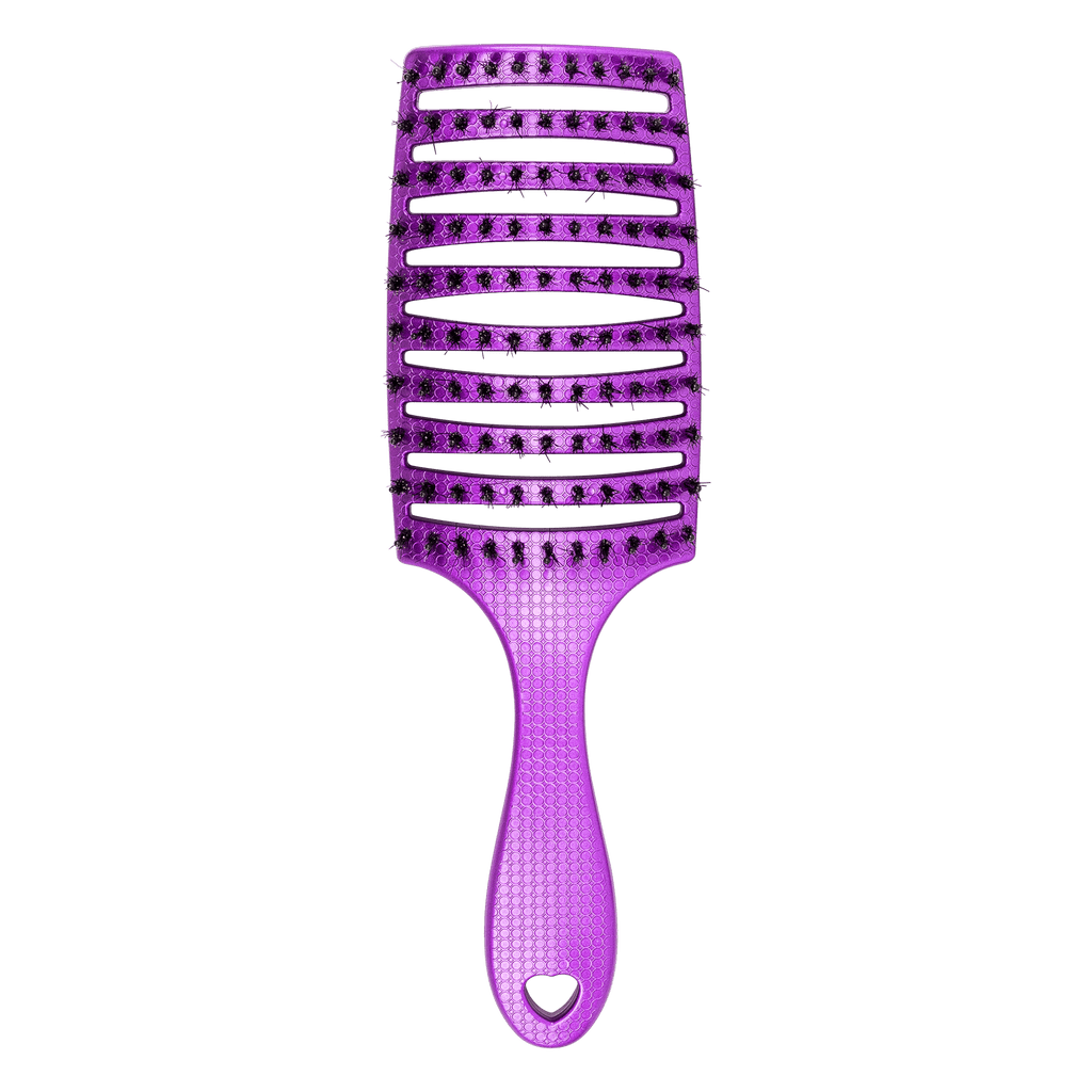 Happy Hair Brush Hair Brush Happy Detangler Paddle Brush - Purple