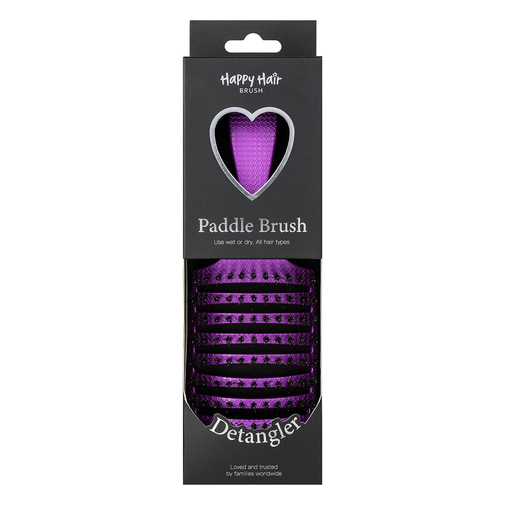 Happy Hair Brush Hair Brush Happy Detangler Paddle Brush - Purple