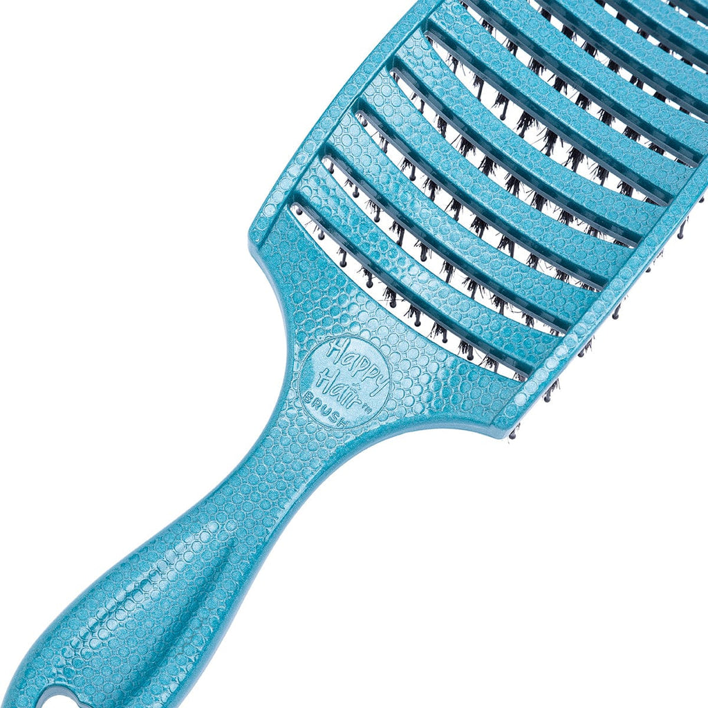 Happy Hair Brush Hair Brush Happy Detangler Paddle Brush - Teal