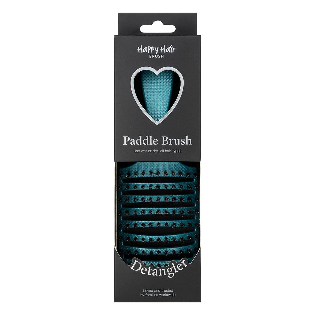 Happy Hair Brush Hair Brush Happy Detangler Paddle Brush - Teal