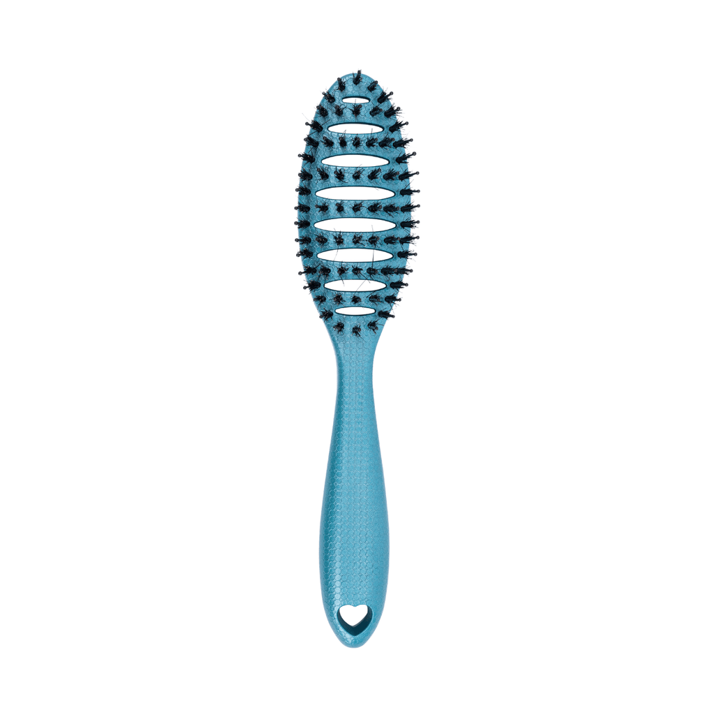 Happy Hair Brush Hair Brush Happy Detangler Mini Brush - Teal