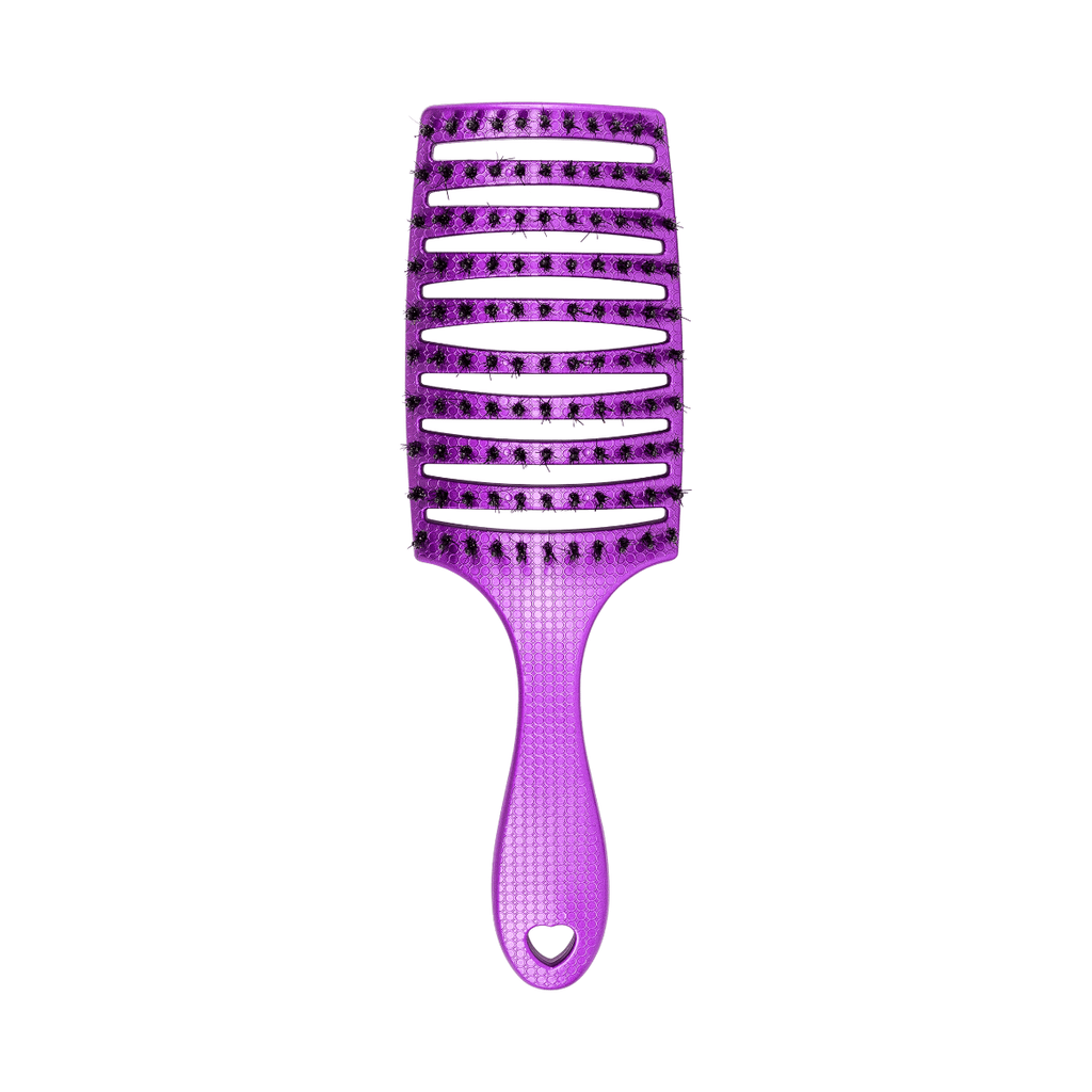 Happy Hair Brush Hair Brush Happy Detangler Paddle Brush - Purple
