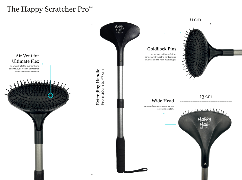 Happy Hair Brush Back Scratcher Happy Scratcher Pro™