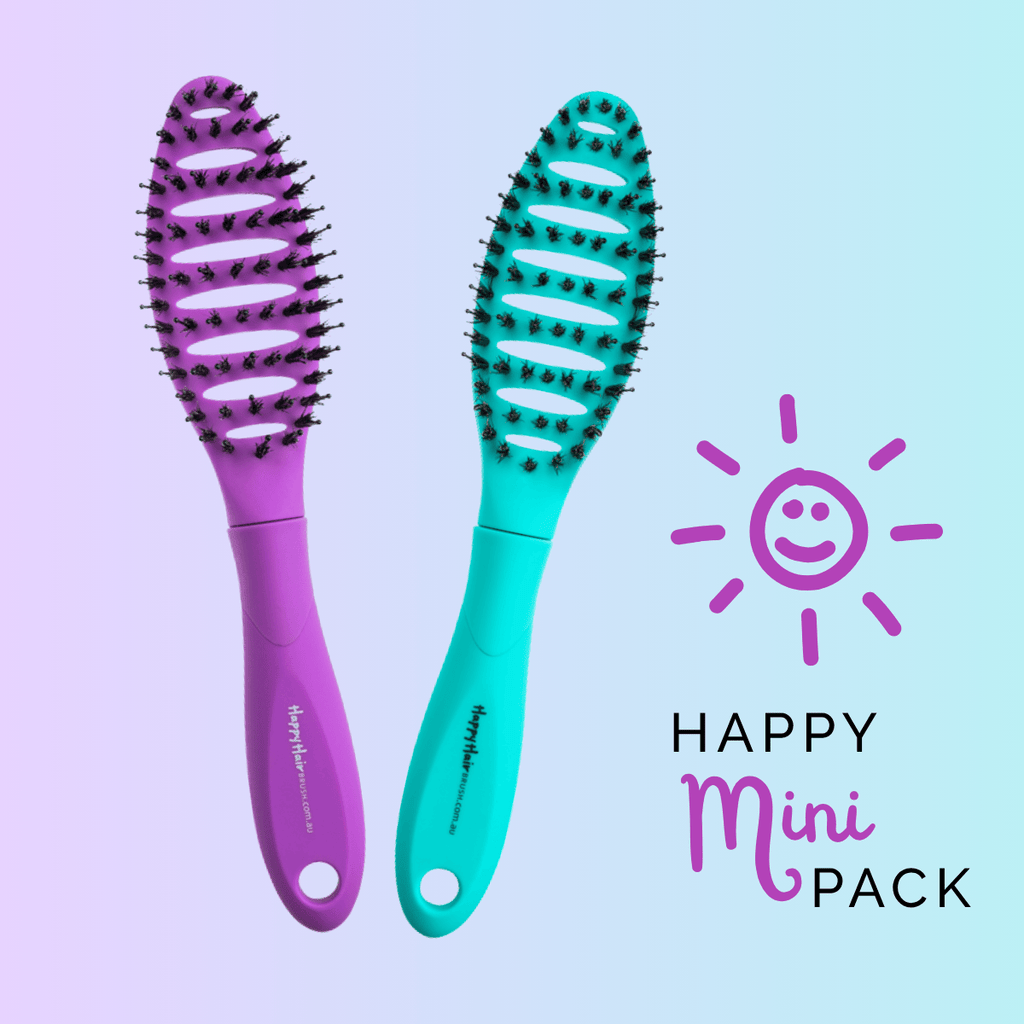 Happy Hair Brush Brush Mini Mermaid Pack