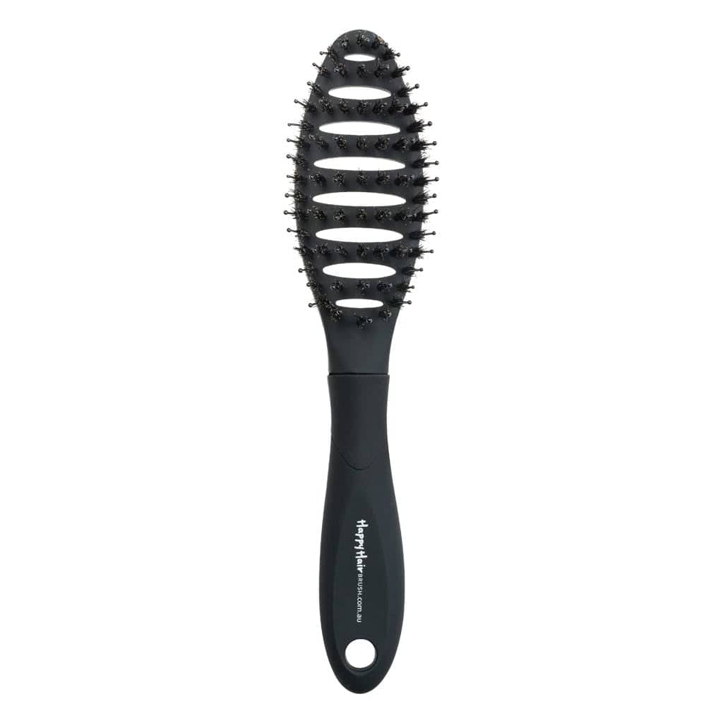 Happy Hair Brush Mini Paddle Brush FREE GIFT - Mini Happy Hair Brush - Black