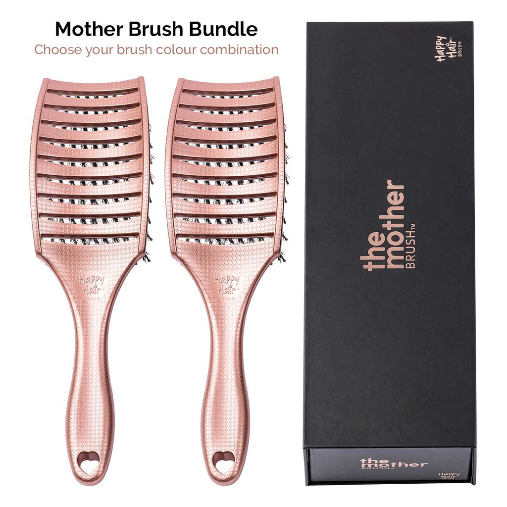 Happy Hair Brush Mother Brush - 2 Pack