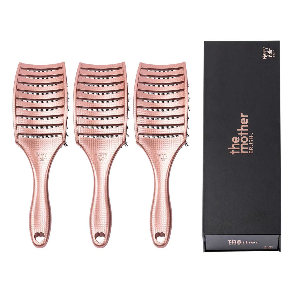 Happy Hair Brush Mother Brush - 3 Pack