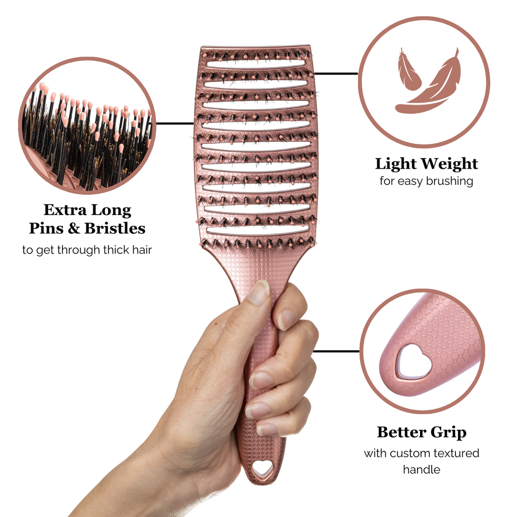 Happy Hair Brush Mother & Mini Brush Combo