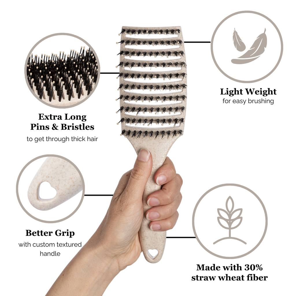Happy Hair Brush Mother & Mini Brush Combo