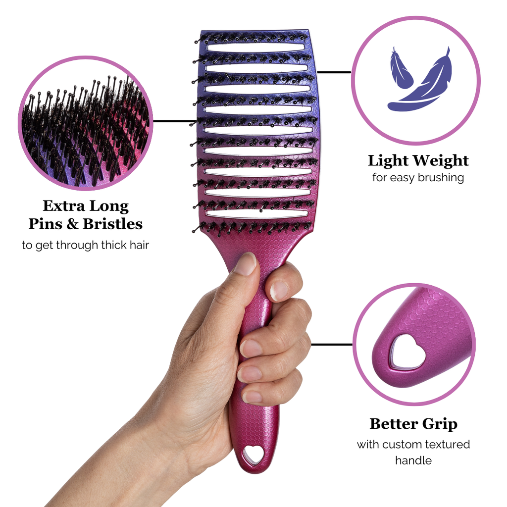 Happy Hair Brush Mother & Mini Brush Combo