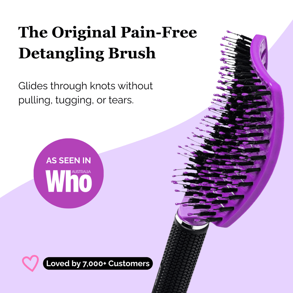 Happy Hair Brush Original Paddle Brush Original Happy Hair Brush - Purple