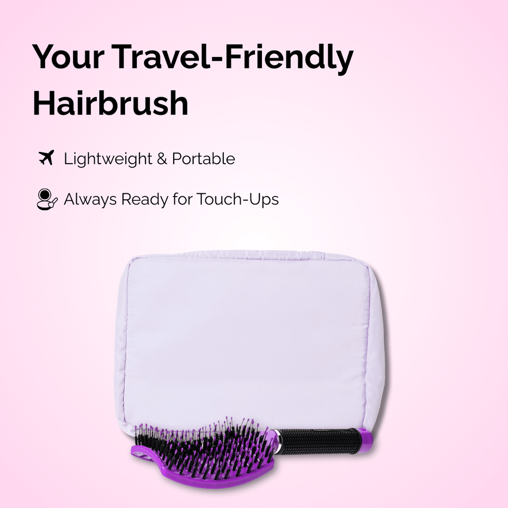Happy Hair Brush Original Paddle Brush Original Happy Hair Brush - Purple