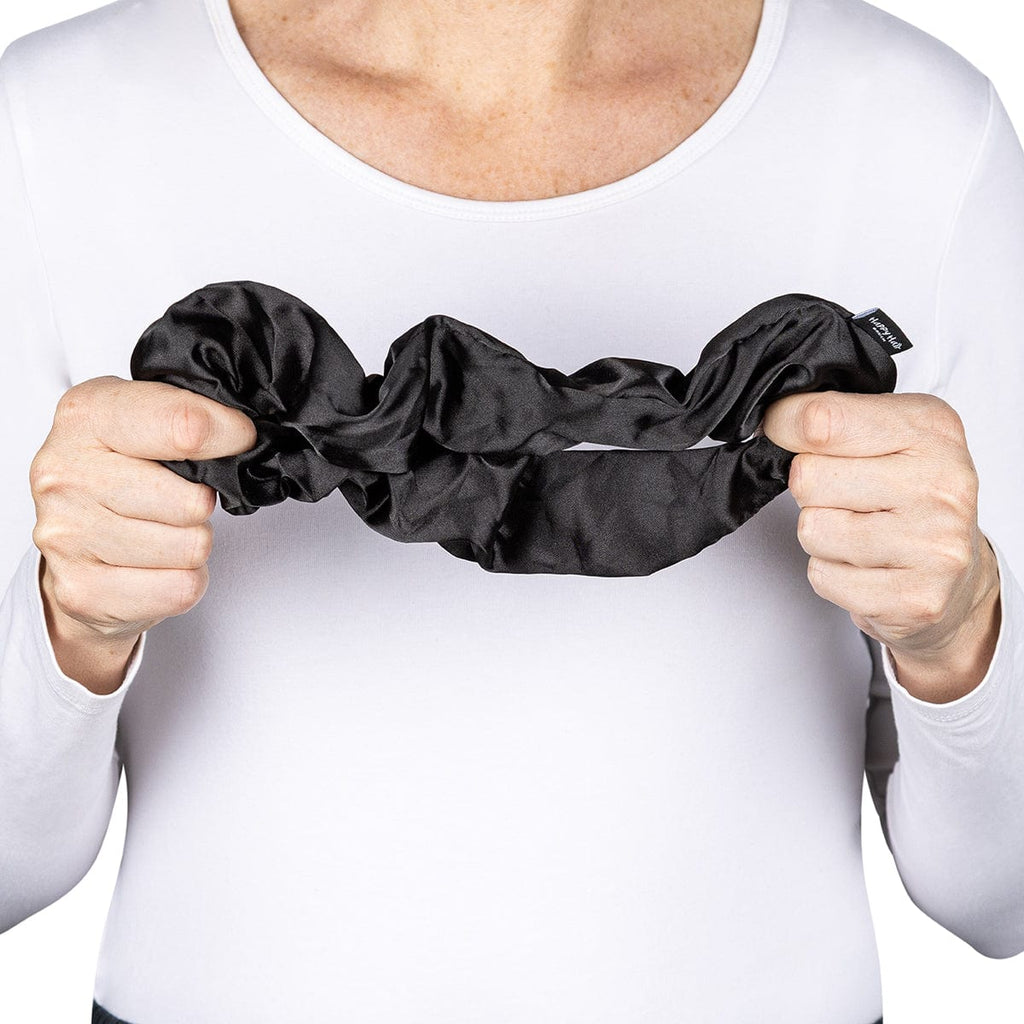 Happy Hair Brush Accessory Scrunchie - Black