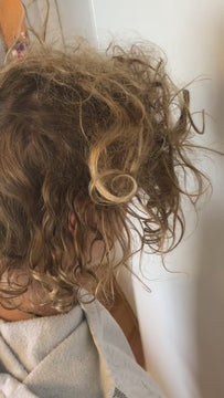 Happy Hair Brush on Sensory Hair