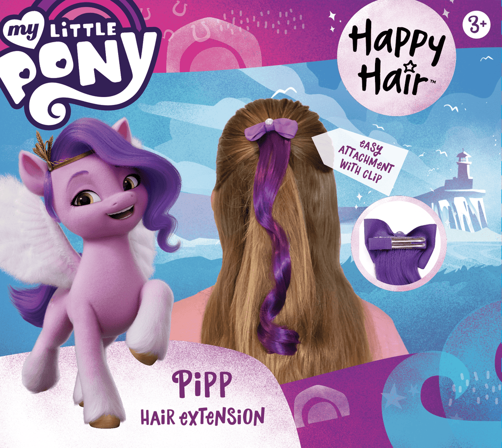 Happy Hair Brush Accessory My Little Pony Hair Extension - Pipp