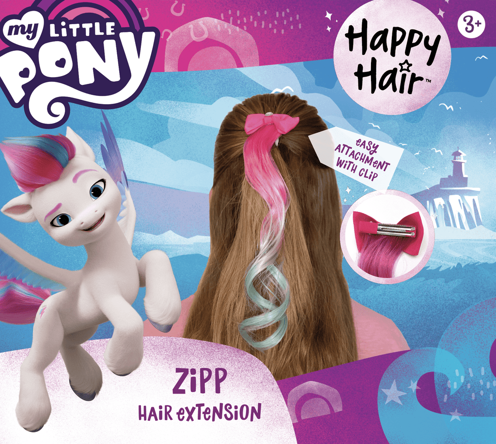 Happy Hair Brush Accessory My Little Pony Hair Extension - Zipp