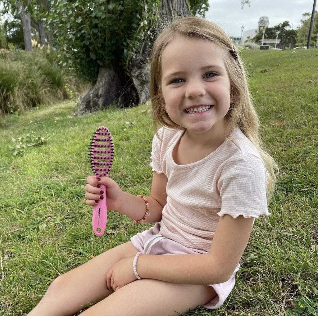 Happy Hair Brush Brush Mini Happy Hair Brush - Pink