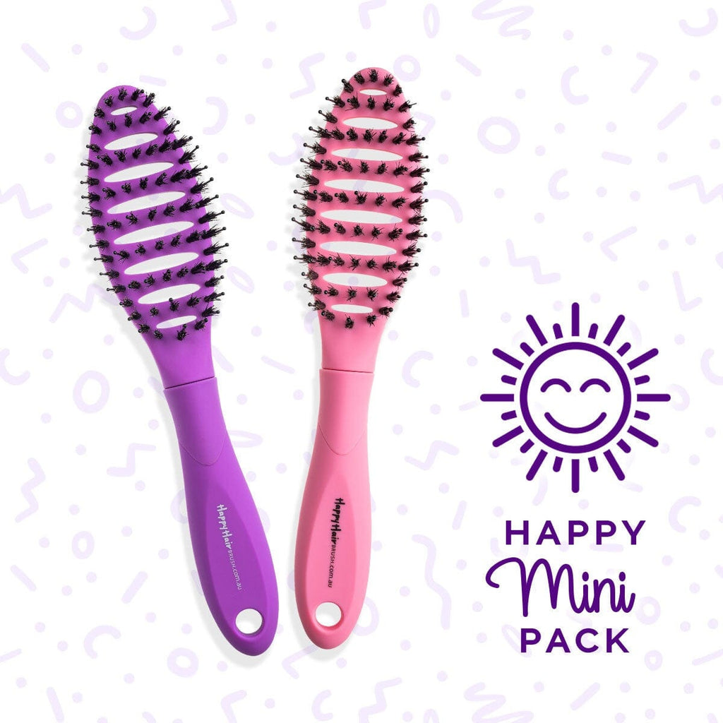 Happy Hair Brush Brush Mini Happy Pack