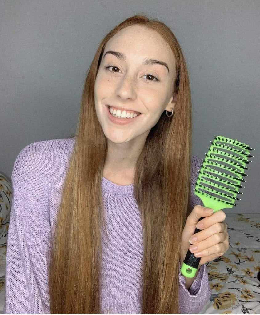 Happy Hair Brush Brush Original Happy Hair Brush - Lime Green