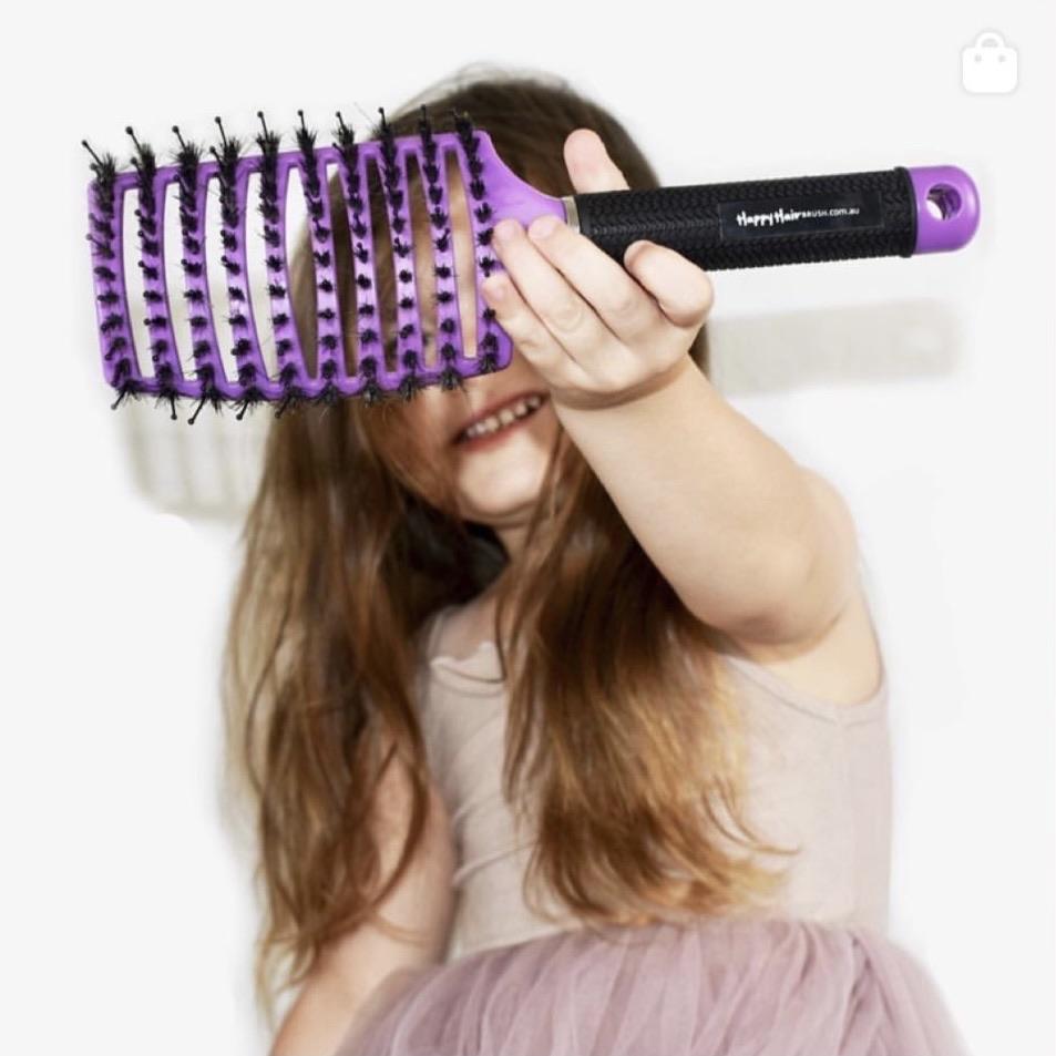 Happy Hair Brush Brush Original Happy Hair Brush - Purple