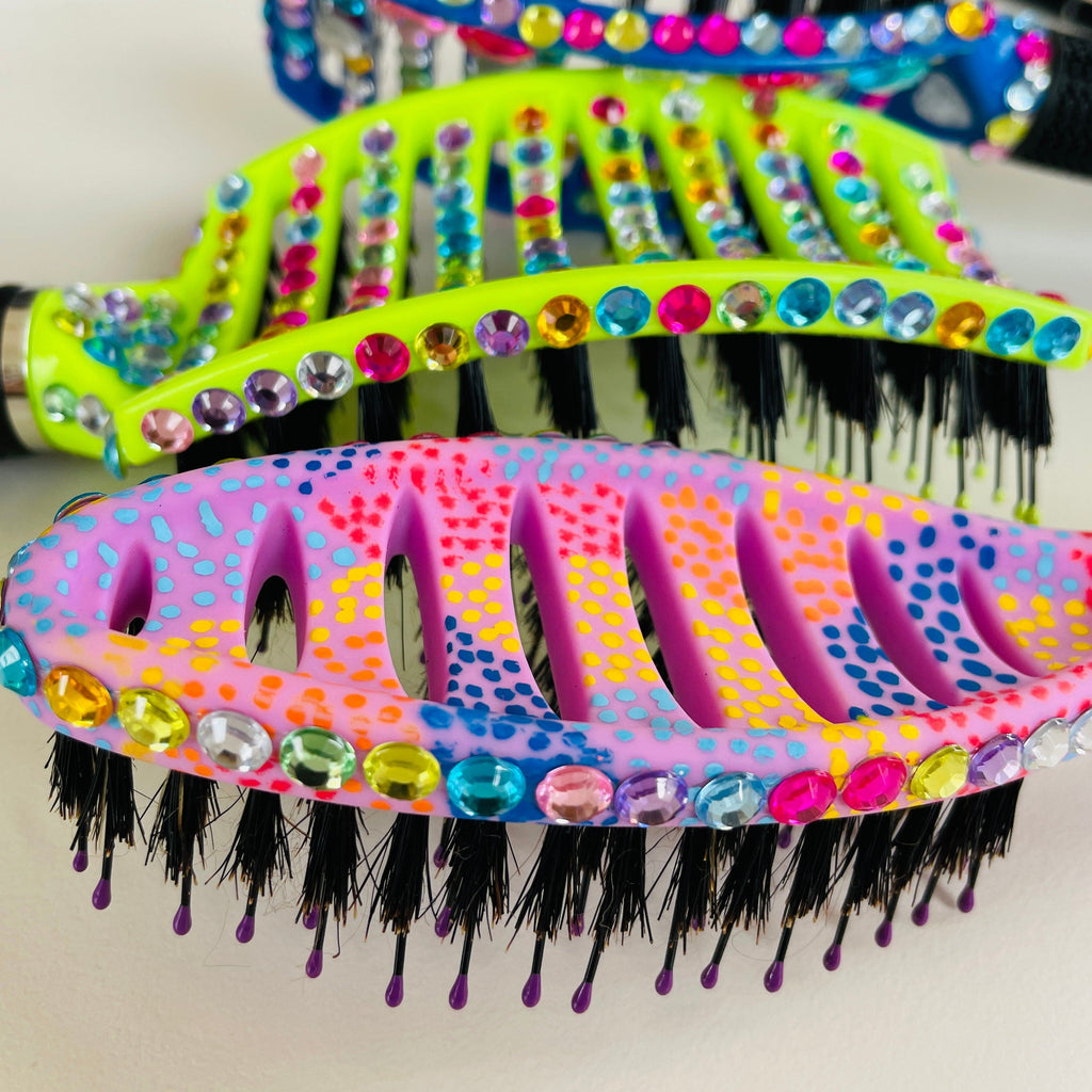 Happy Hair Brush Craft Decoration Makers Bling your Brush Crystals