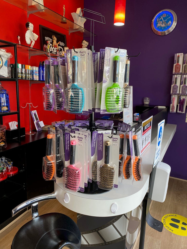 Happy Hair Brush Display Stand