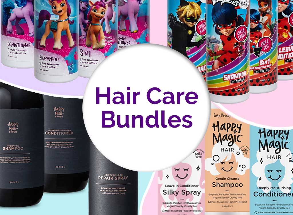 Happy Hair Brush Haircare bundle