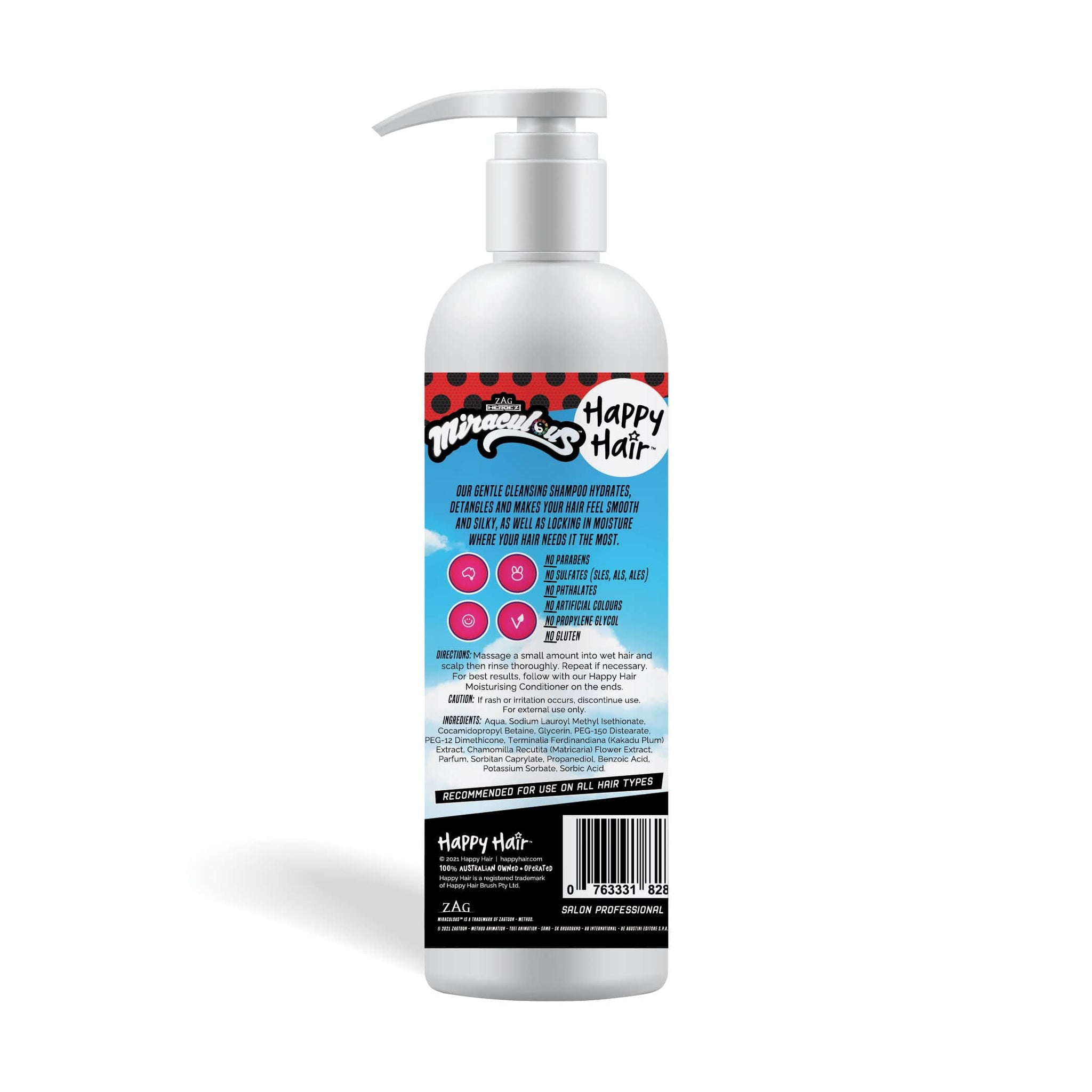 Miraculous Ladybug Shampoo by Happy Hair Brush™