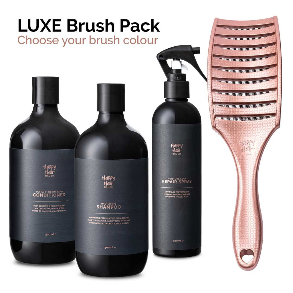 Happy Hair Brush LUXE Brush Pack