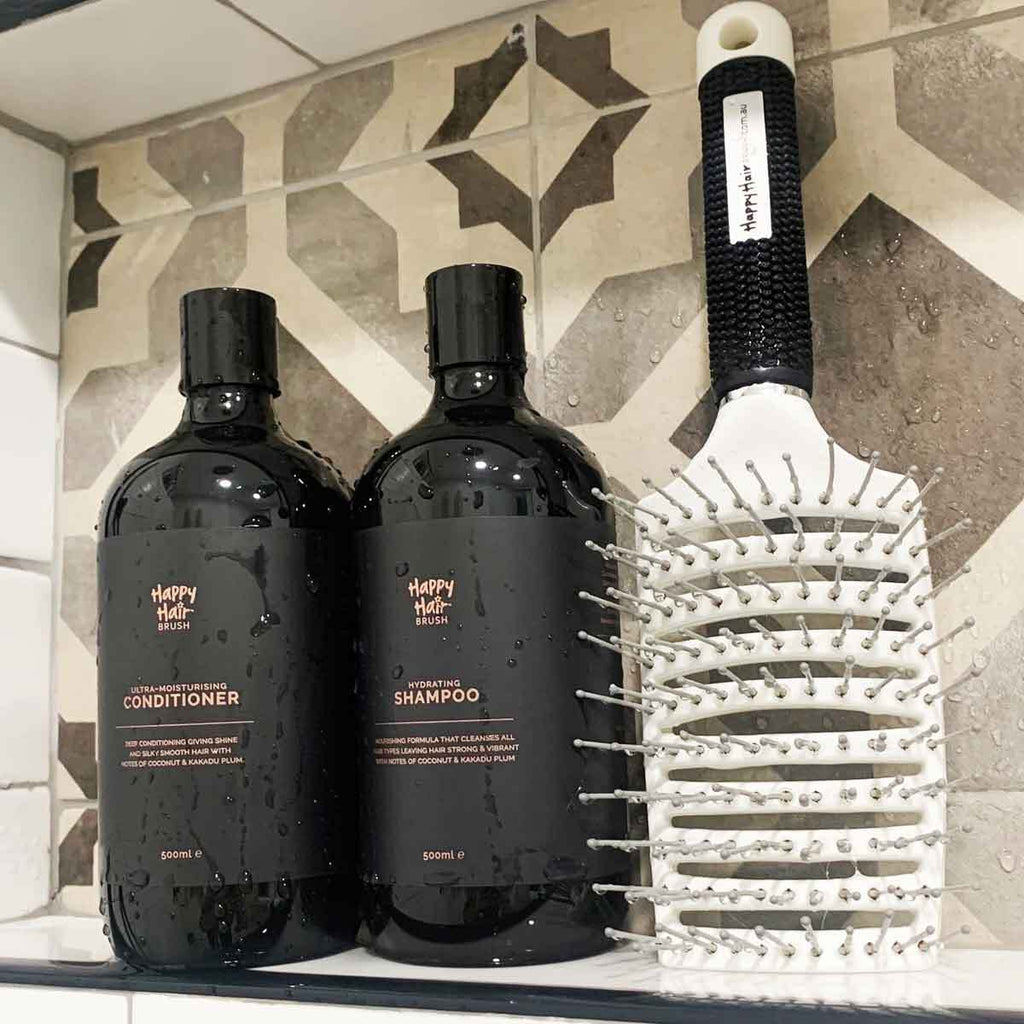 Happy Hair Brush Luxe Shower Pack