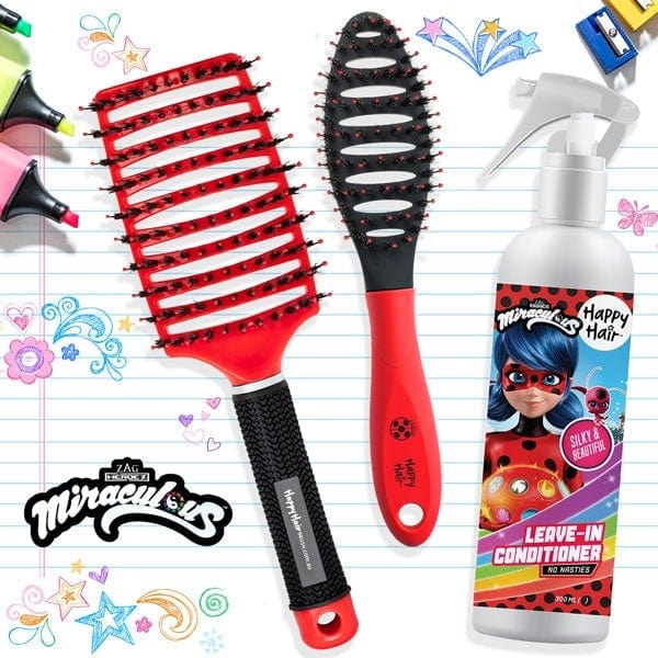 Happy Hair Brush Miraculous Packs