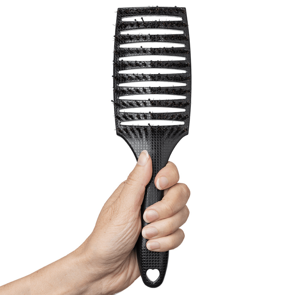 Happy Hair Brush Mother Brush - Black