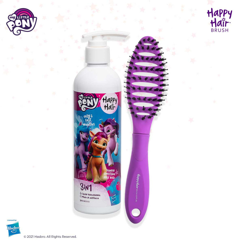 Happy Hair Brush My Little Pony Purple My Little Pony Mini Packs