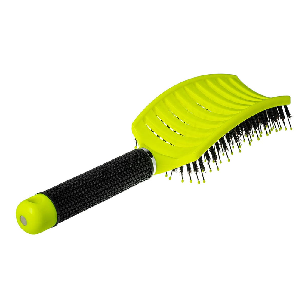 Happy Hair Brush Original Paddle Brush Original Happy Hair Brush - Fluro Yellow