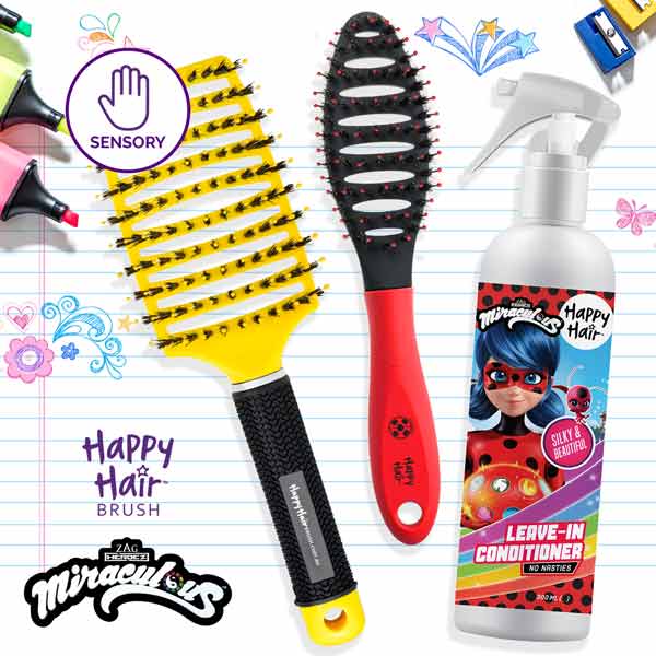 Happy Hair Brush Yellow-Red Happy Sensory Packs