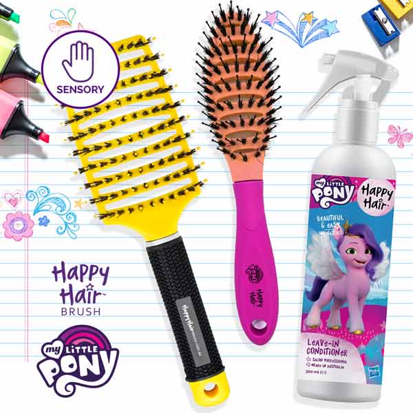 Happy Hair Brush Yellow-Sunny Happy Sensory Packs